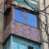 Фото. Обшивка балкона металлом, панельный дом. Кривой Рог