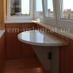 Фото. Столик для балкона с столешницы